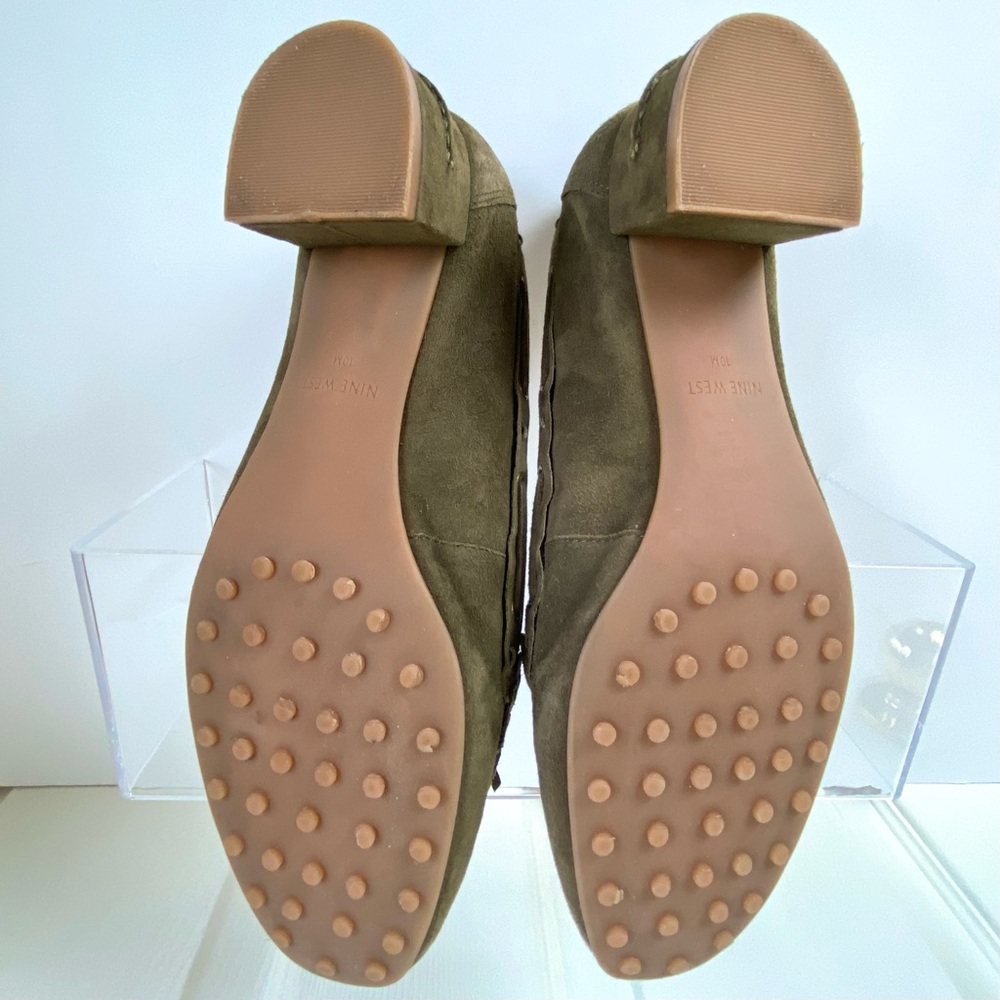 Nine West Olive Suede Moccasins - Picture 9 of 12